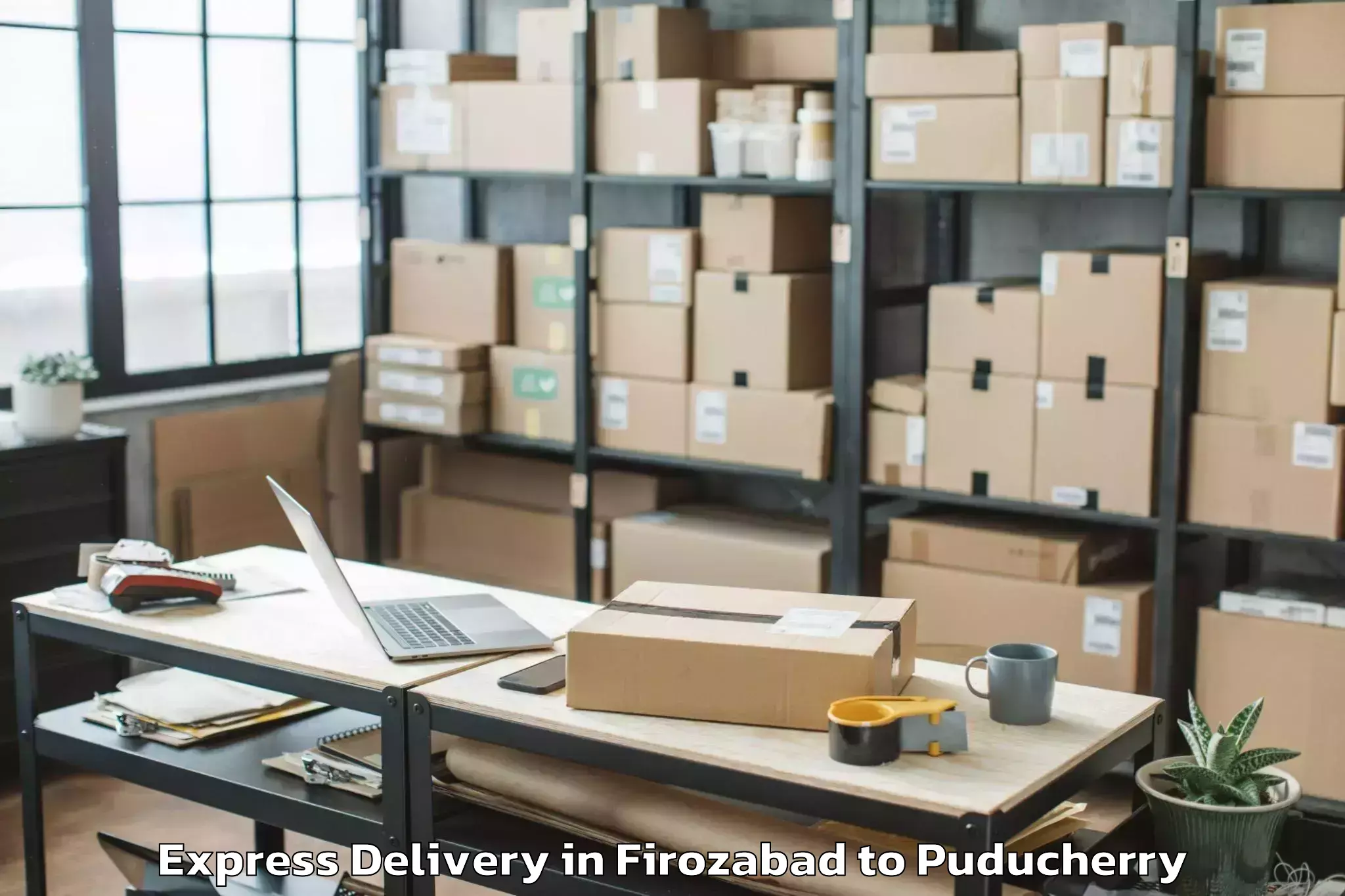 Quality Firozabad to Pondicherry Express Delivery